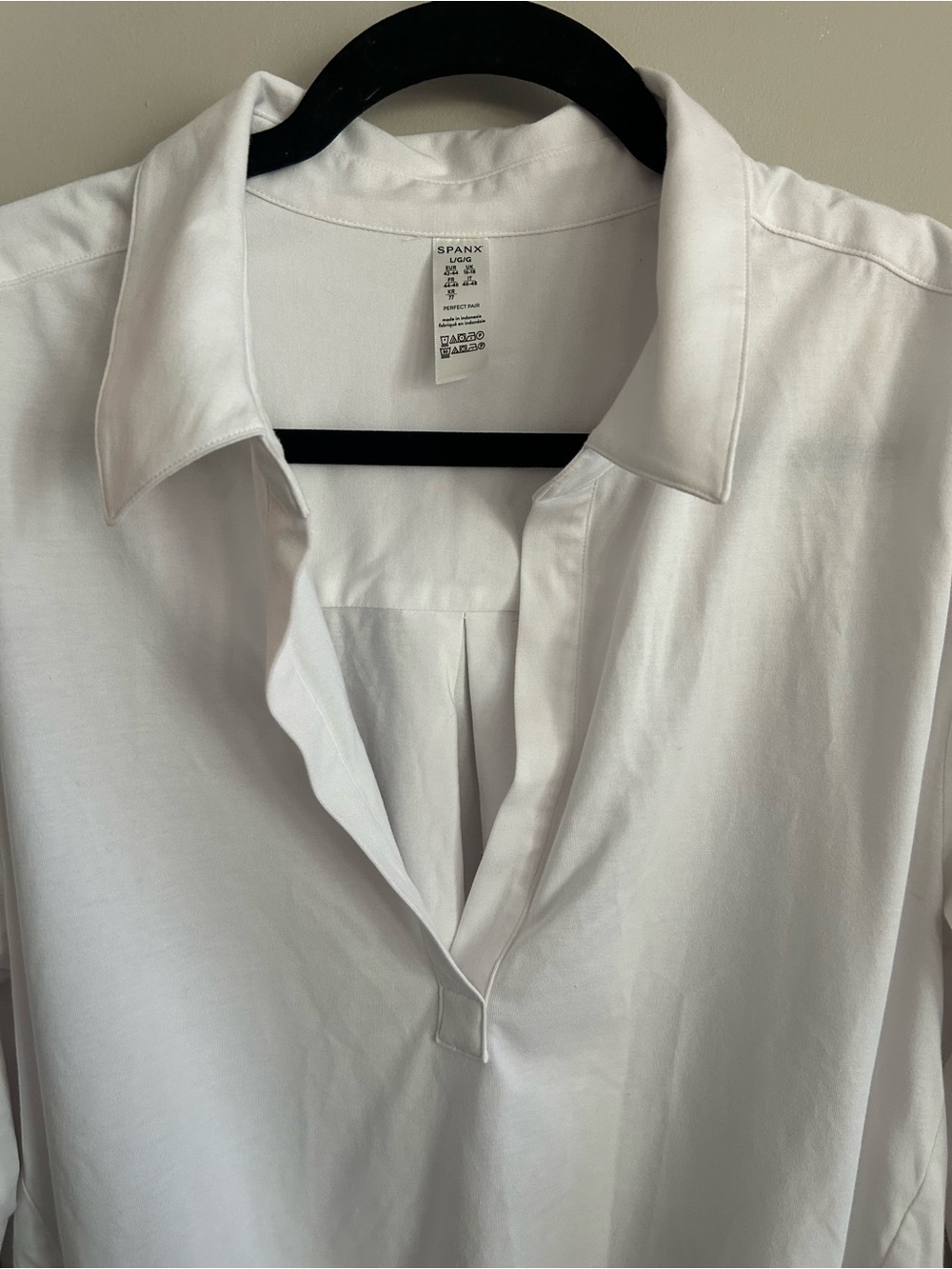 SPANX Shaping Blouse Bodysuit White Size Large - Picture 3 of 8
